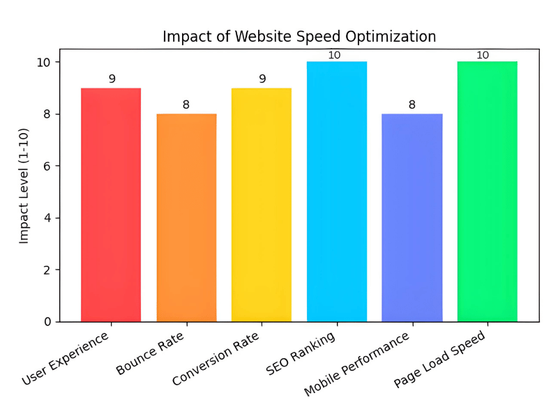 Website speed optimization service reducing load time and improving website performance across devices