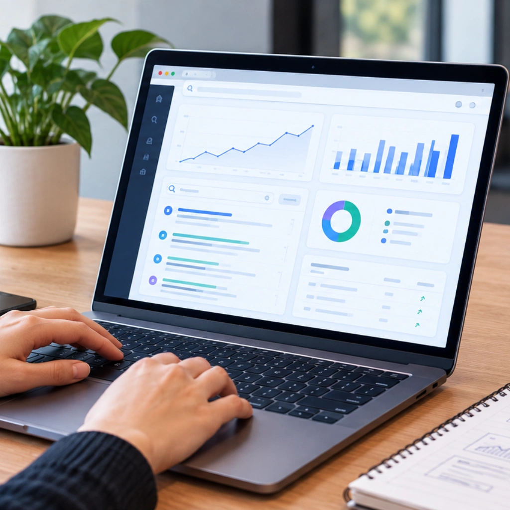 Digital marketing analytics dashboard