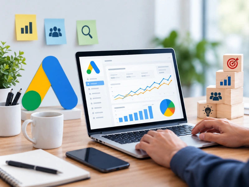 Google Ads performance tracking dashboard