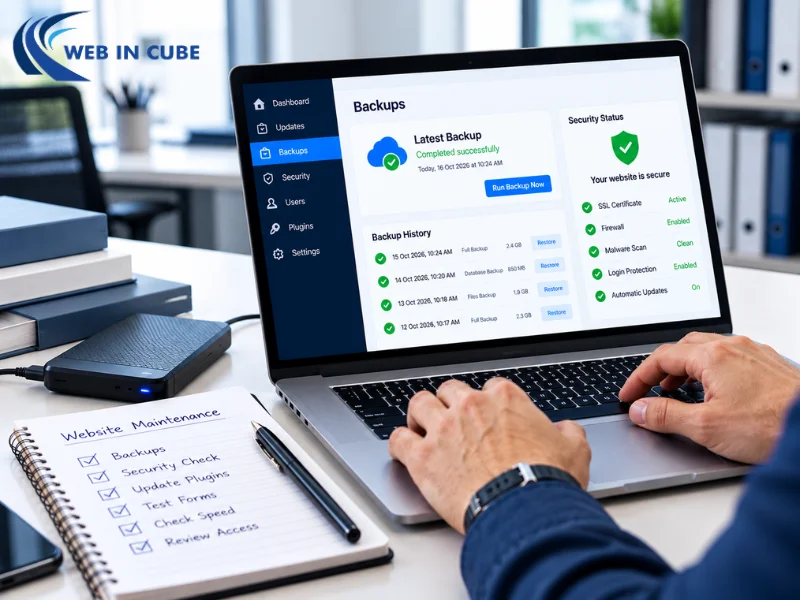 Website backup and security